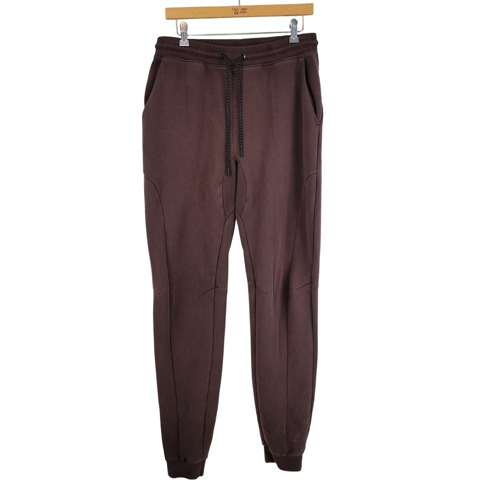 American Tall Tech Motion Fleece Joggers Size Medium Tall Chocolate Brown Pants